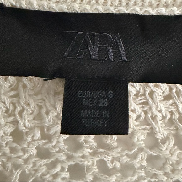 Zara Pointelle Knit Button Cardigan - Picture 5 of 7